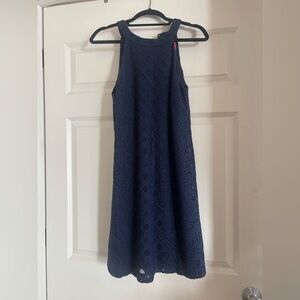 Lilly Pulitzer Navy Lace Rayanne Shift Dress